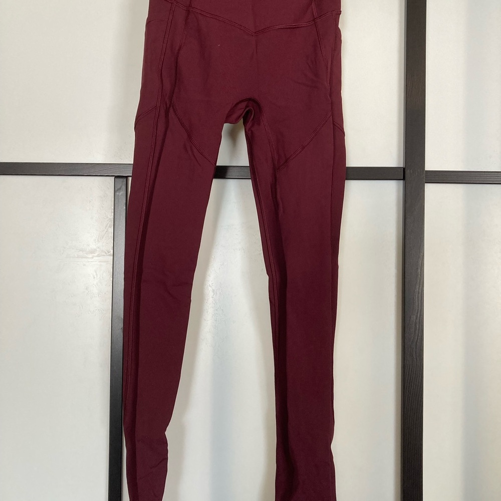 Lululemon Burgundy Leggings